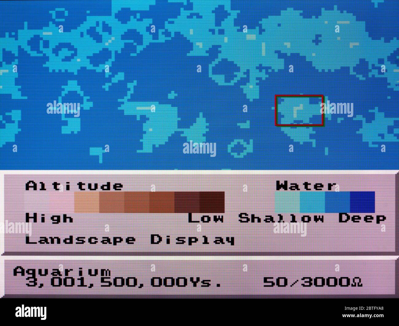 SIM Earth - SNES Super Nintendo - nur zur redaktionellen Verwendung Stockfoto