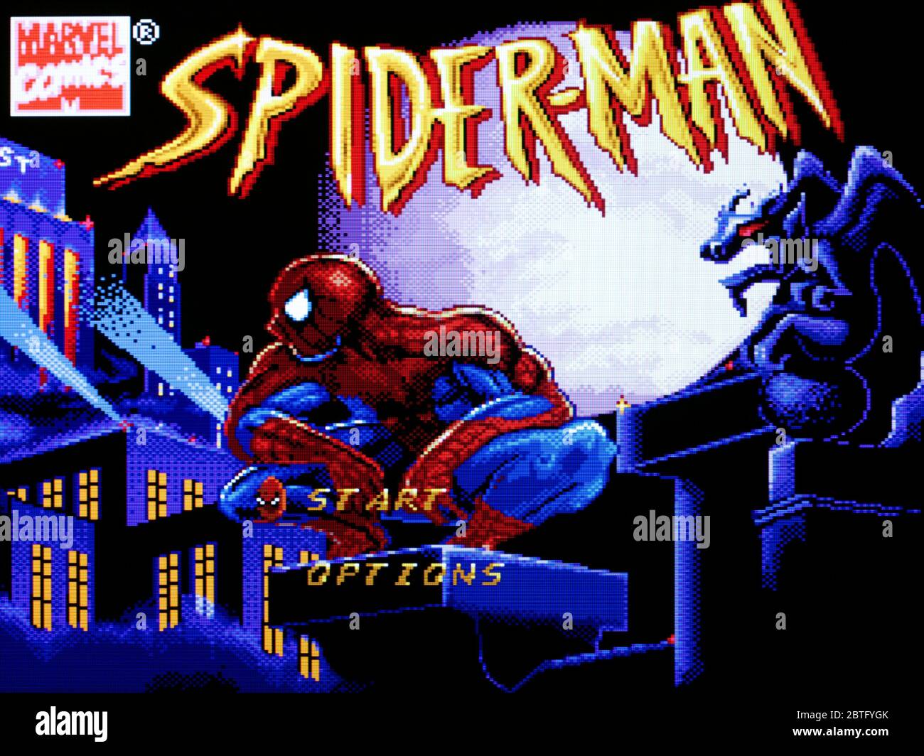 Spider-man Spiderman - SNES Super Nintendo - nur zur redaktionellen Verwendung Stockfoto