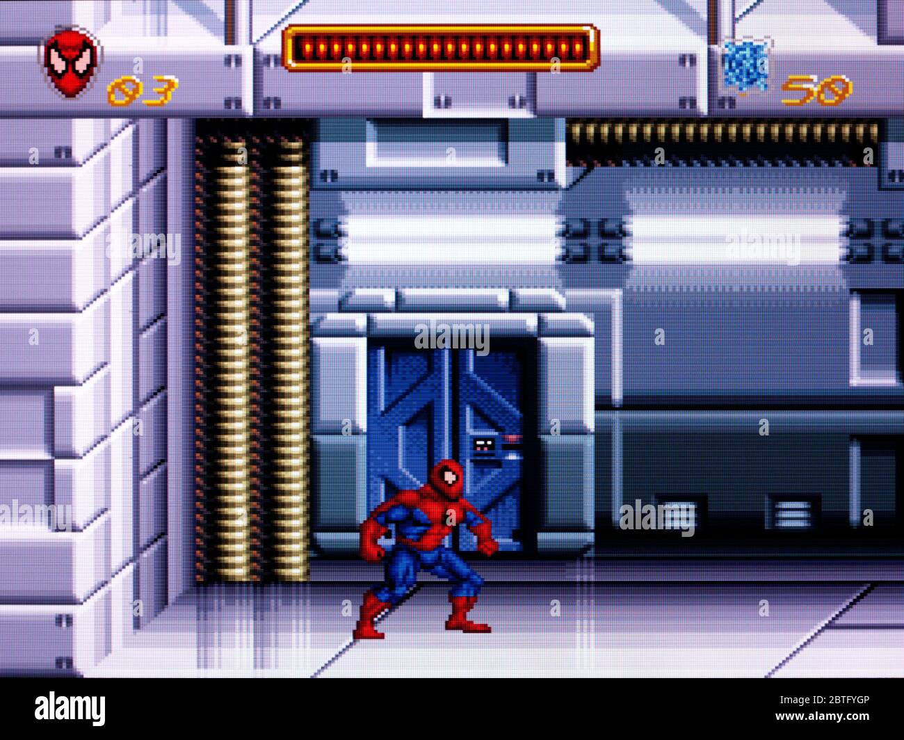 Spider-man Spiderman - SNES Super Nintendo - nur zur redaktionellen Verwendung Stockfoto