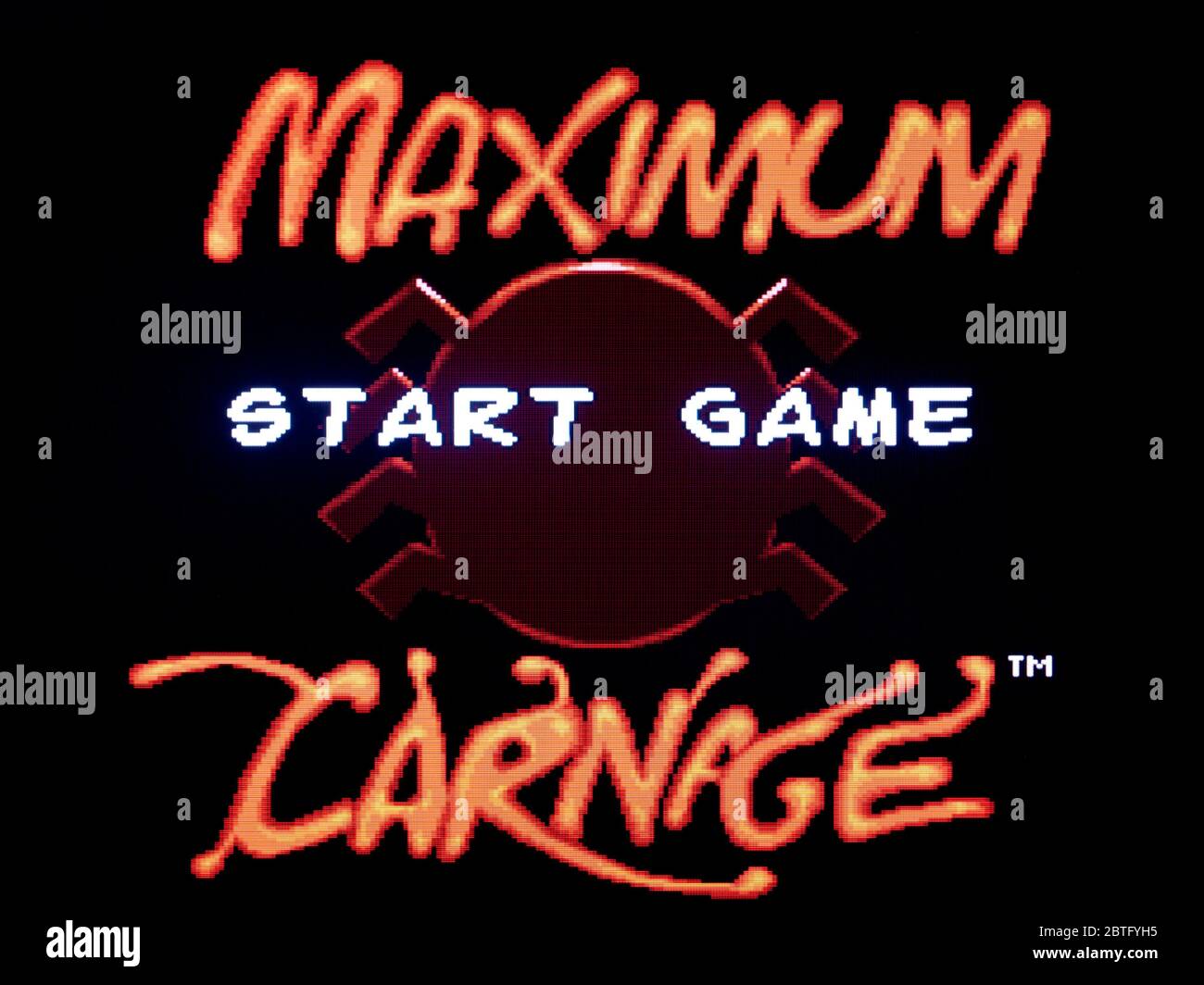 Spider-man Maximum Carnage Spiderman - SNES Super Nintendo - nur zur redaktionellen Verwendung Stockfoto