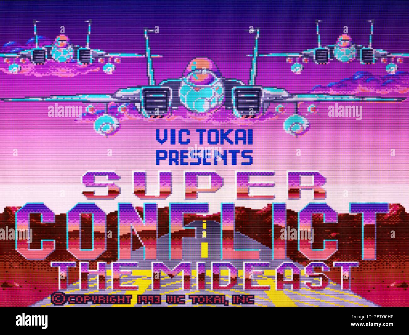 Super Conflict The Mideast - SNES Super Nintendo - nur redaktionelle Verwendung Stockfoto