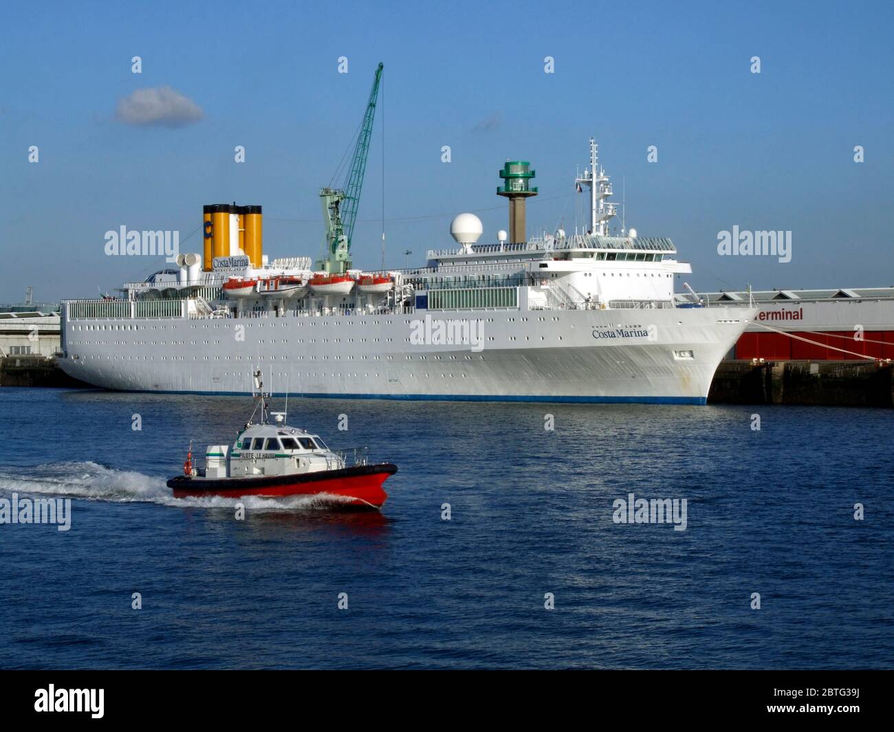 Costa Marina, Kreuzfahrtschiff, Le Havre, Frankreich Stockfoto
