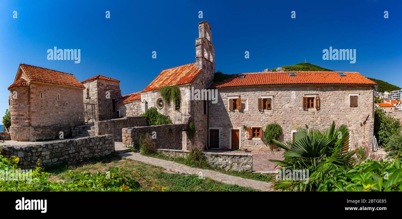 Santa Maria in Punta, die älteste Kirche der montenegrinischen Stadt Budva, Montenegro Stockfoto
