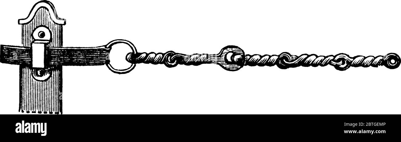 Eine eiserne Gürtelkette, die im Gallischen Krieg verwendet wurde. Gallische Kriege waren eine Reihe von militärischen Kampagnen, die von dem römischen Prokonsul Julius Caesar gegen mehrere geführt Stock Vektor