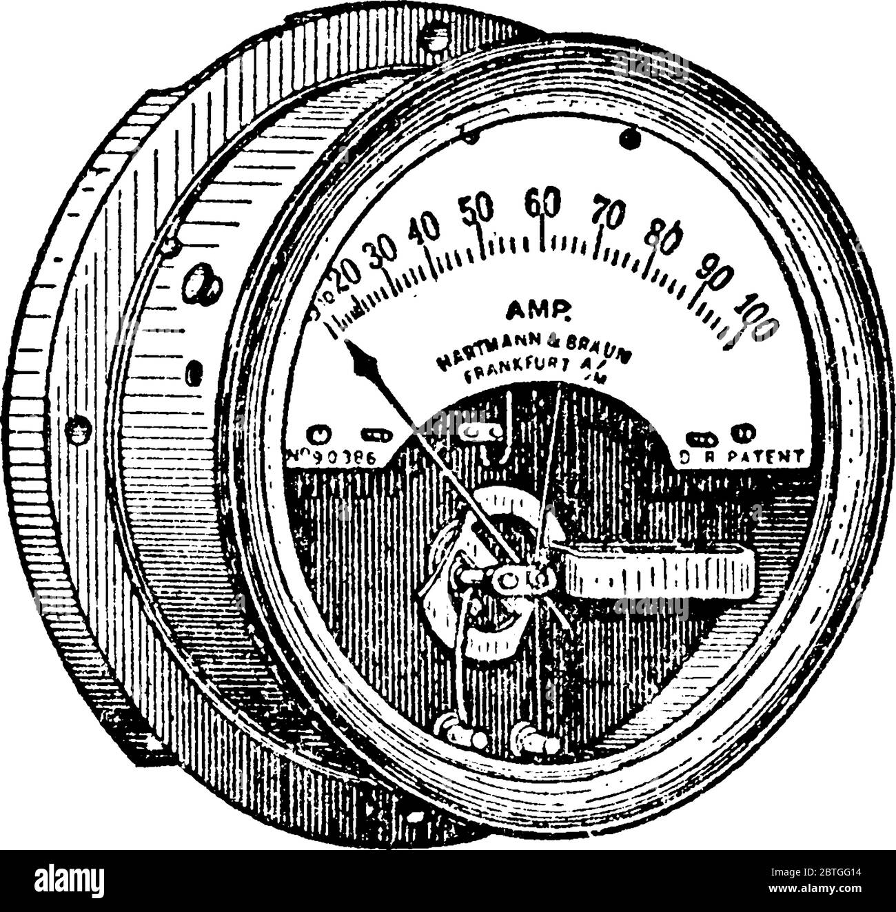 Wenn richtig konstruiert, kann diese Art von Instrument in jeder Position verwendet werden, leicht tragbar und funktioniert nach dem sag-Prinzip, vintage Linie Zeichnung o Stock Vektor