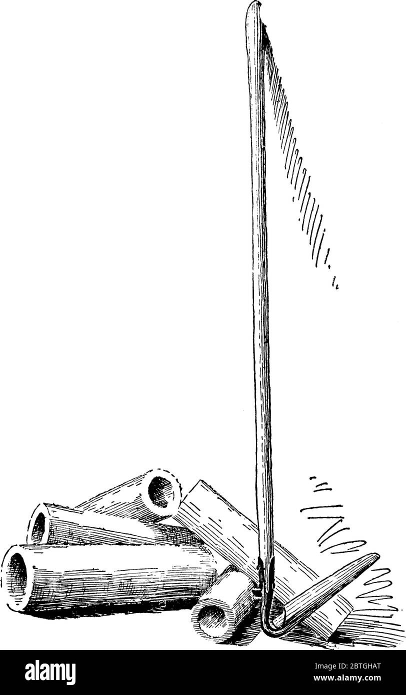 Zylindrische Drain-Fliese ist kreisförmig in Form für Draning Zweck, Vintage-Linie Zeichnung oder Gravur Illustration verwendet. Stock Vektor
