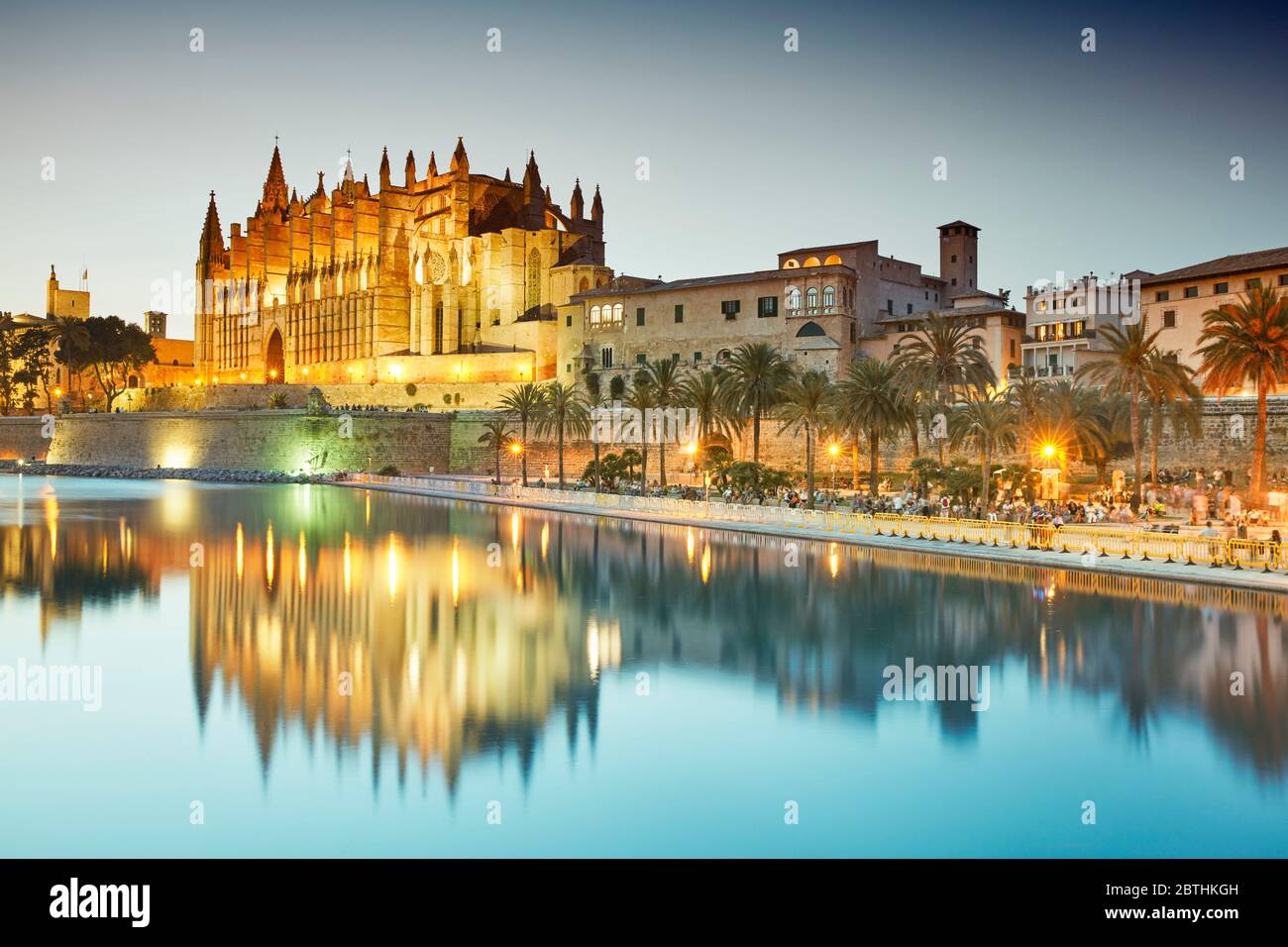 Kathedrale La Seu, Palma, Baleares, Spanien Stockfoto