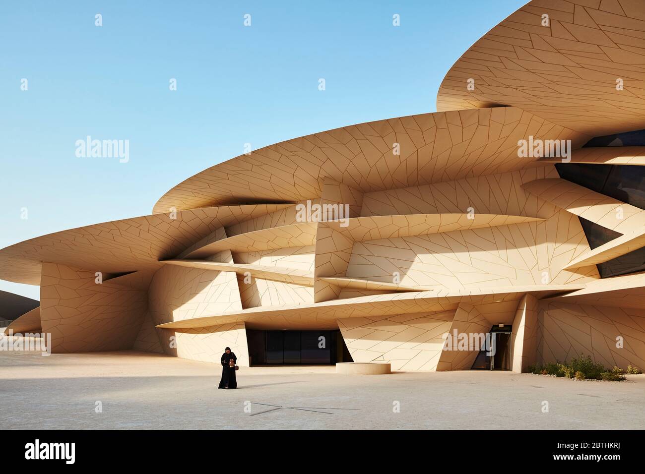 Nationalmuseum von Katar von Architekt Jean Nouvel, Doha Stockfoto