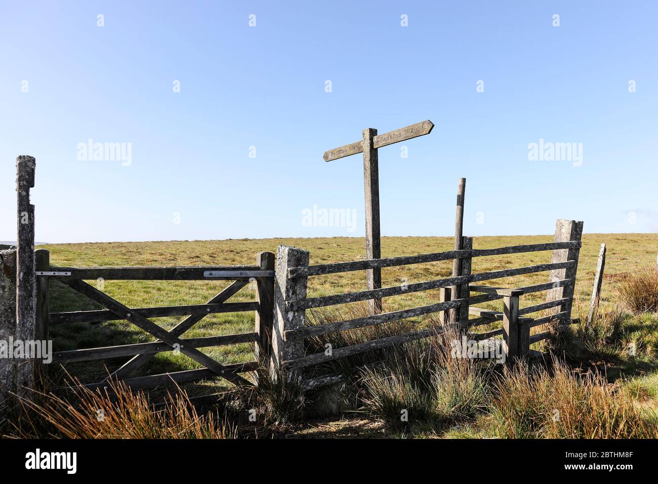 Der Pennine Way in Race Yate, Baldersdale, Teesdale, County Durham, Großbritannien Stockfoto