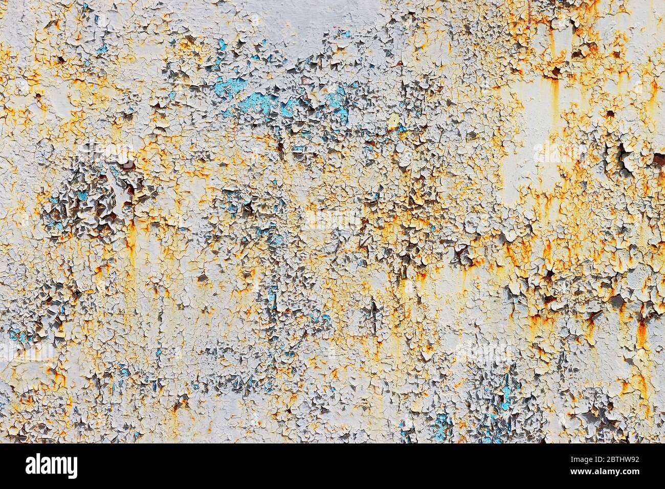 Rostige Oberfläche close-up, Korrosion von Metallen Stockfoto