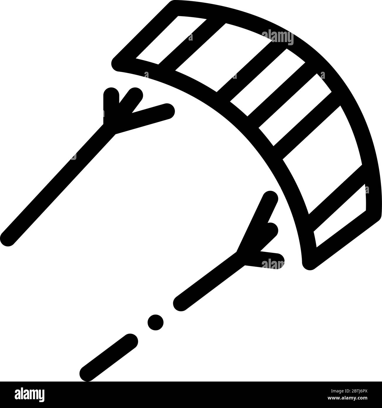 Art der Drachen Symbol Vektor-Umriss Illustration Stock Vektor