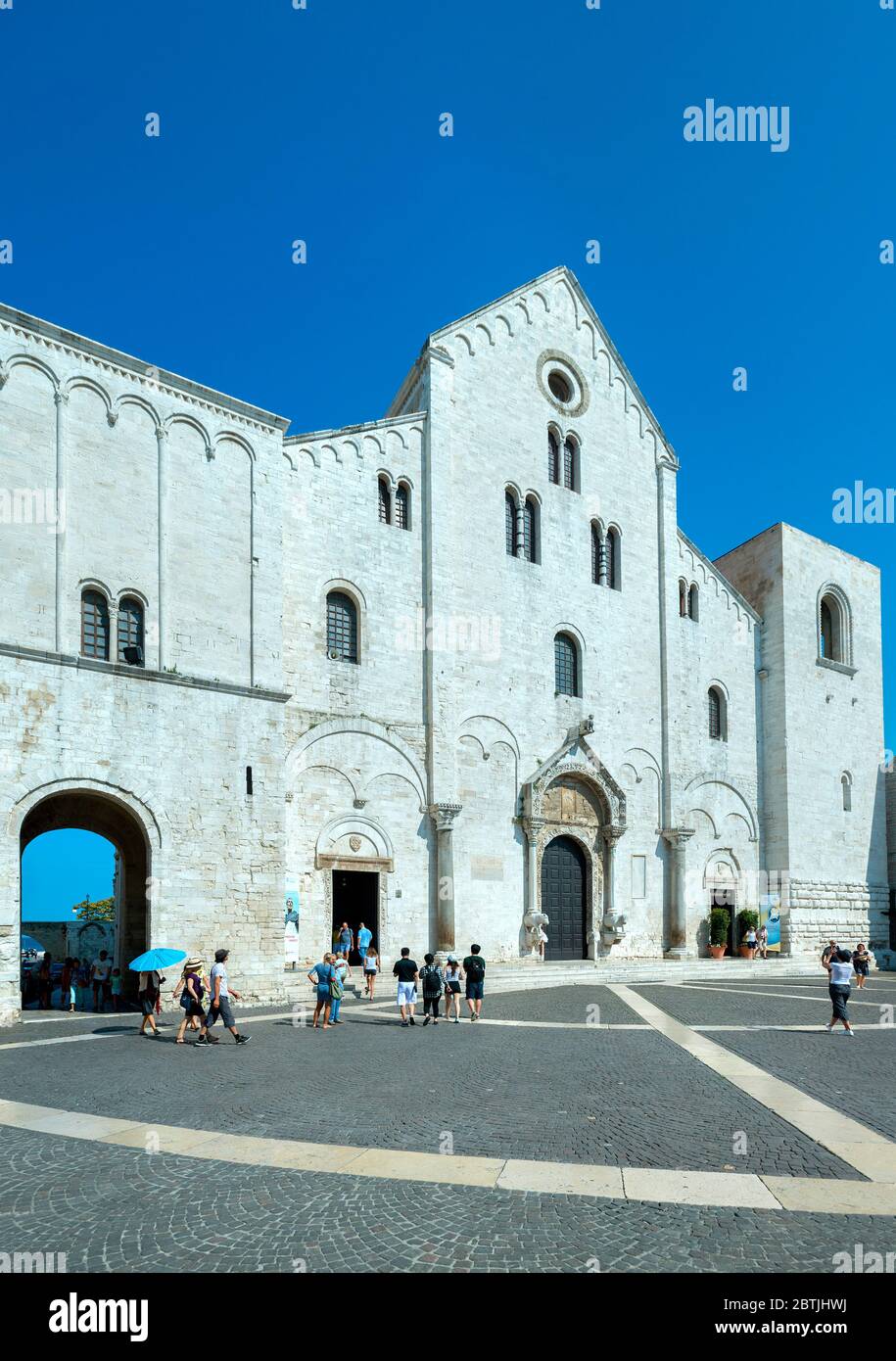 Päpstliche Basilika San Nicola, Bari, Apulien, Italien Stockfoto
