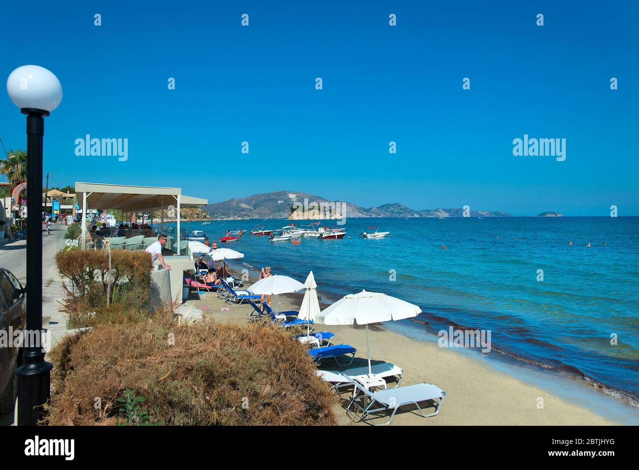 Agios Sostis Strand, Zaynthos, Griechenland Stockfoto