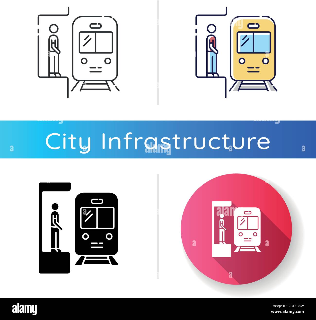 U-Bahn-Symbol Stock Vektor