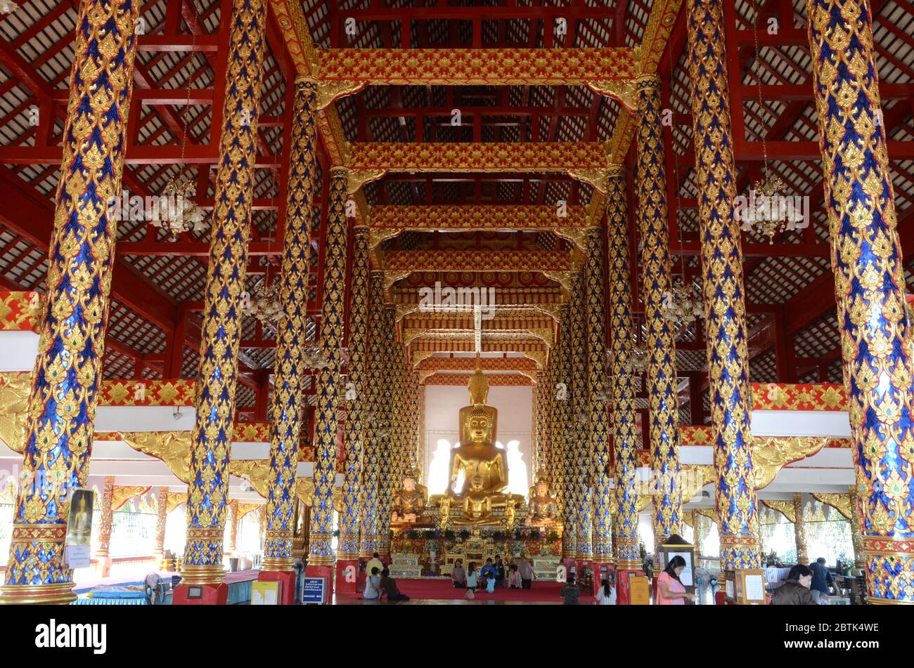 Sala Kan Prian im Wat Suan Dok in Chiang Mai Stockfoto