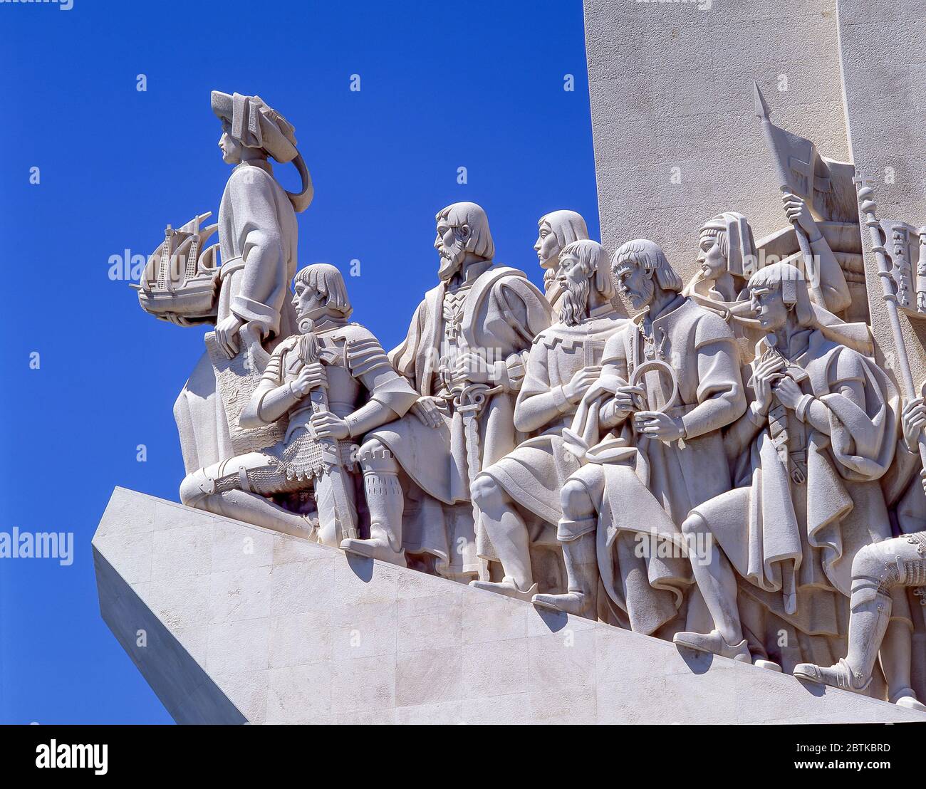Denkmal für die Entdeckungen (Padrao dos Descobrimentos) am Ufer des Flusses Tejo, Belem District, Lissabon, Portugal Stockfoto