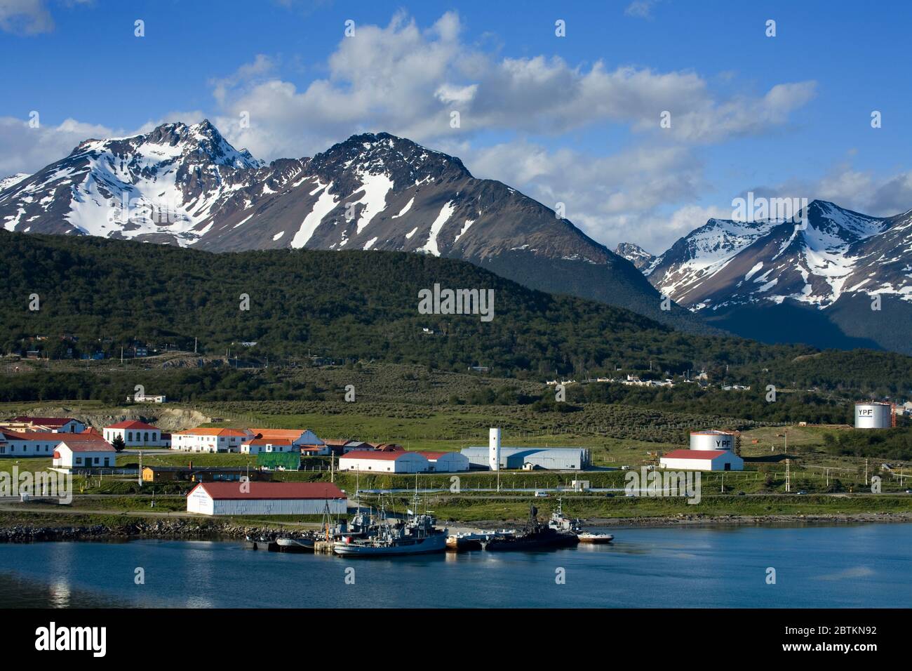 Argentinische Marinestützpunkt in Ushuaia, Feuerland, Patagonien, Argentinien Stockfoto