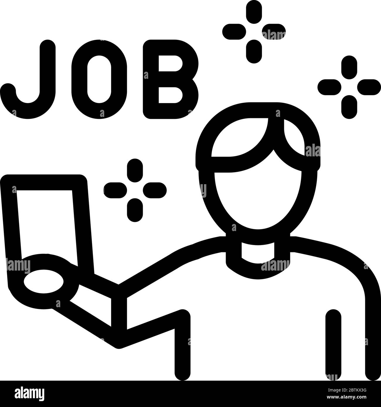 Personen Info Blatt Ordner Symbol Vektor Kontur Illustration Stock Vektorgrafik Alamy