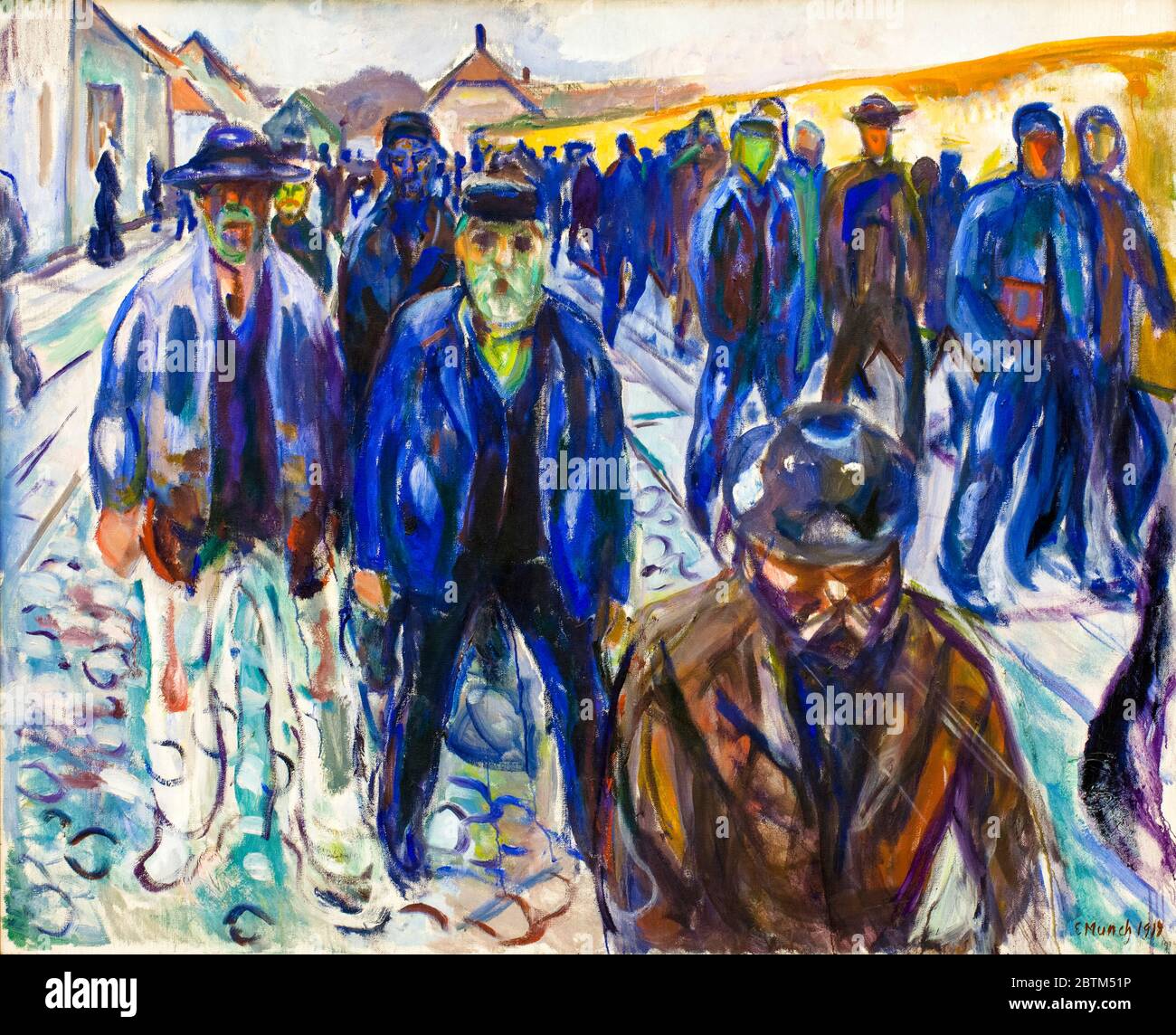 Edvard Munch, wiederkehrende Arbeiter, Malerei, 1914 Stockfoto