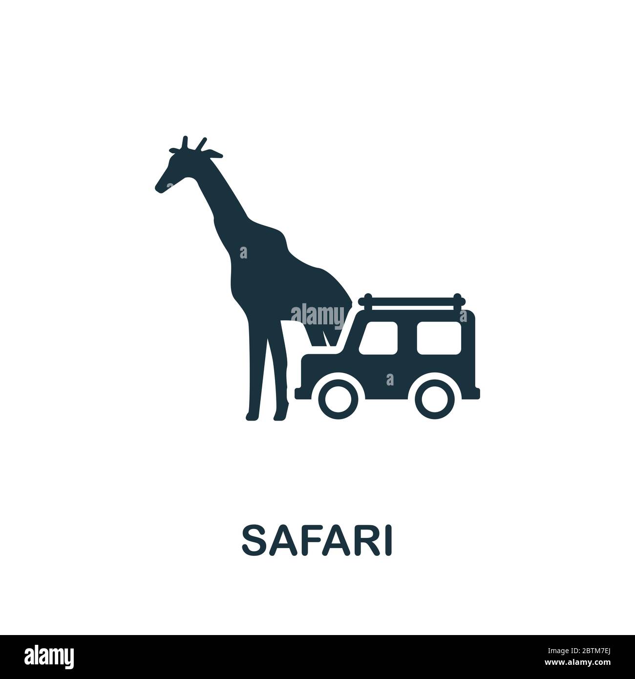 SafariSymbol aus der australienKollektion. Einfache Linie Safari