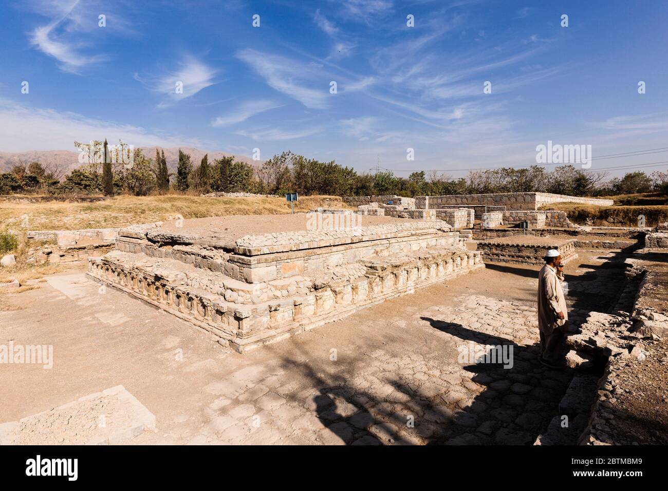 Jinnan Wali Dheri archäologische Stätte von Taxila, Taxila, Vorort von Islamabad, Provinz Khyber Pakhtunkhwa, Pakistan, Südasien, Asien Stockfoto