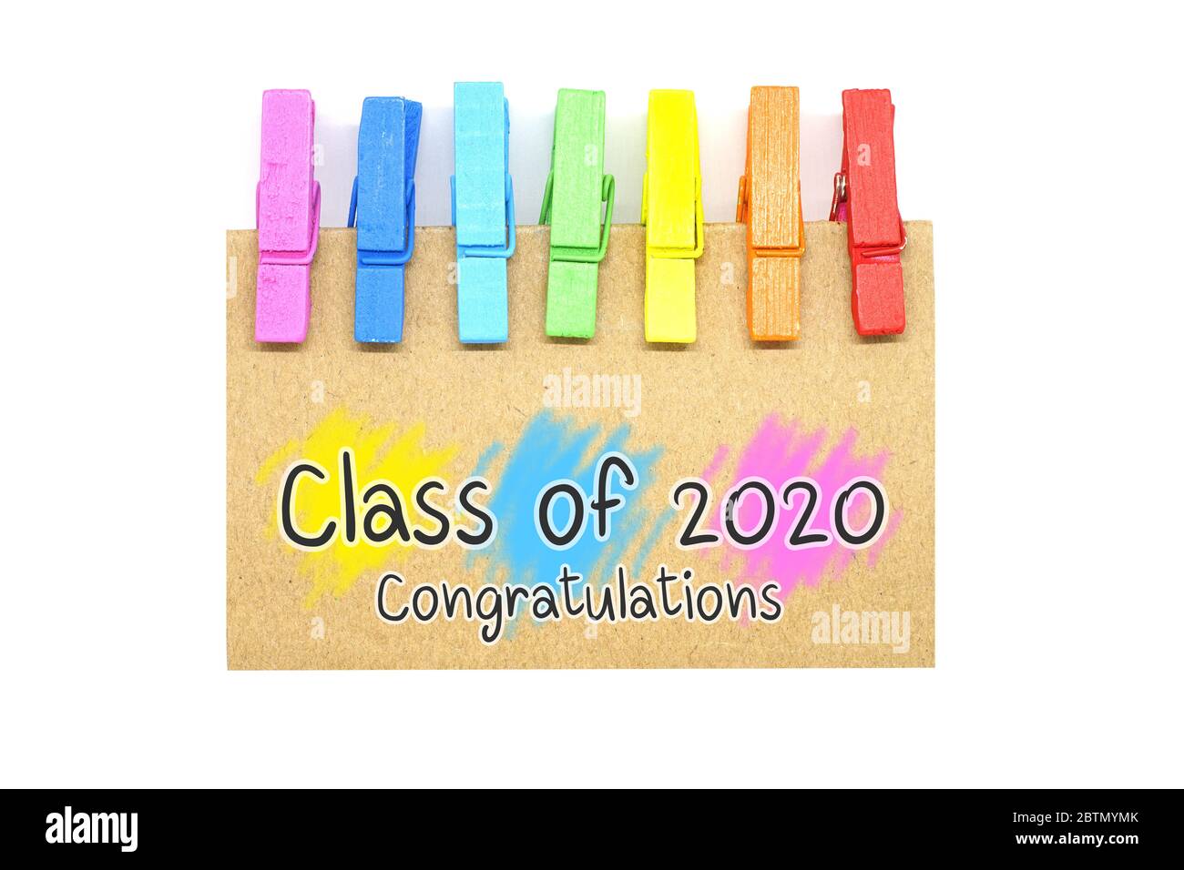 Klasse von 2020 Jahr Graduierung, Awards Konzept, Feier Konzept. Stockfoto