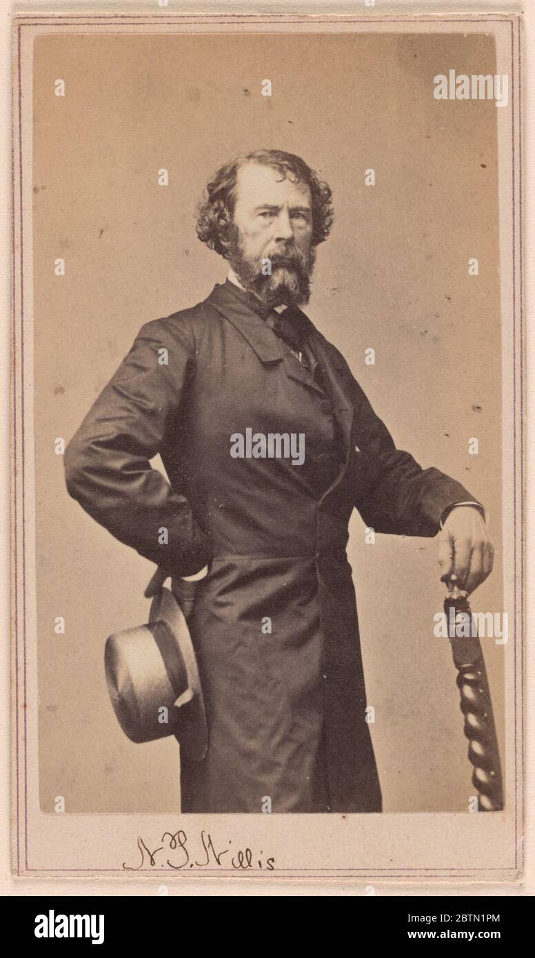 Nathaniel Parker Willis. Stockfoto