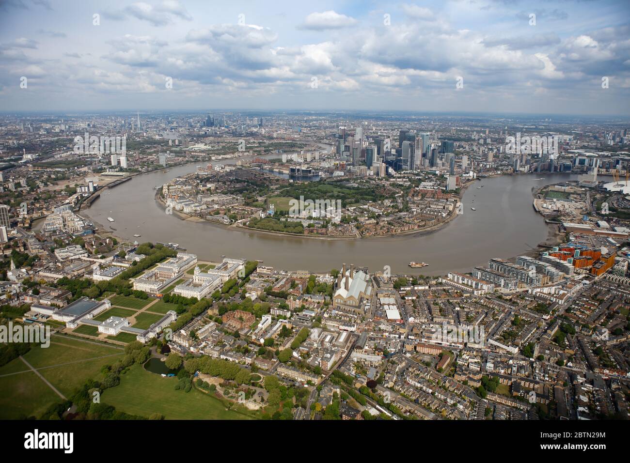 Luftaufnahme der Insel der Hunde Stockfoto
