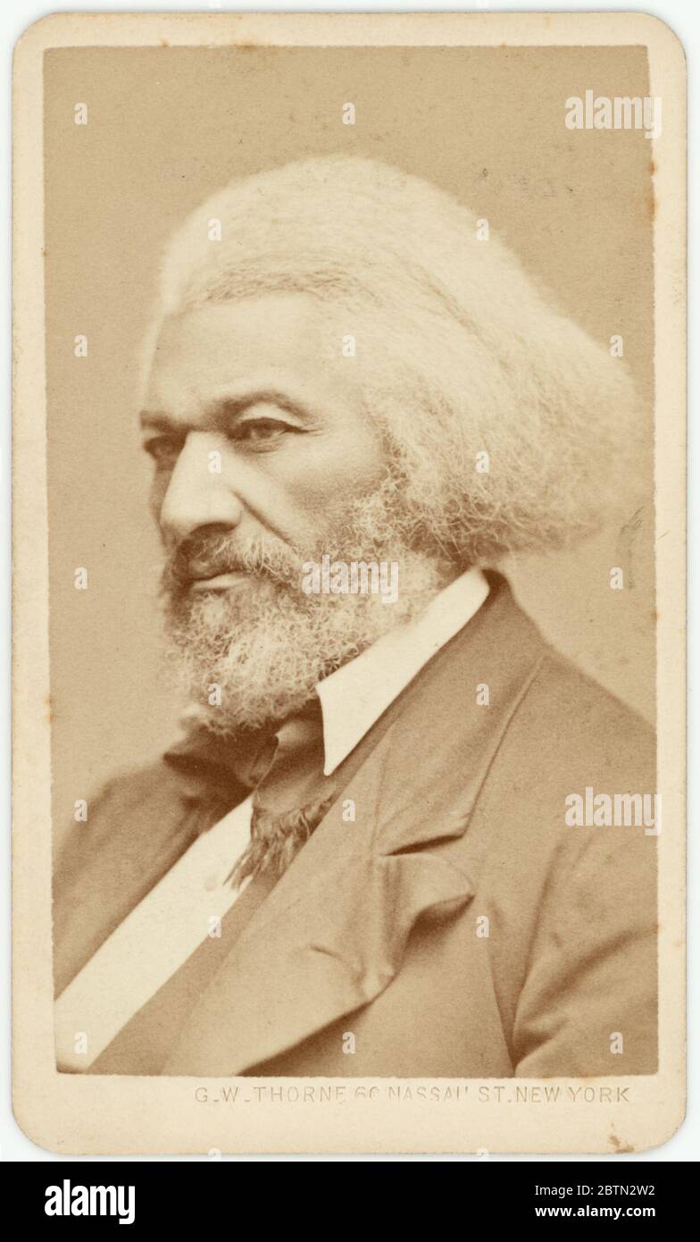 Frederick Douglass. MarylandFrederick Douglass wurde in der Nähe von Easton geboren und war einer der einflussreichsten Afroamerikaner im 19. Jahrhundert. In den 1840er und 1850er Jahren artikulierte dieser Ex-Sklave, der der Knechtschaft entging, am besten die Übel der Sklaverei und die Notwendigkeit, das amerikanische Versprechen der Gleichheit zu erfüllen. Stockfoto