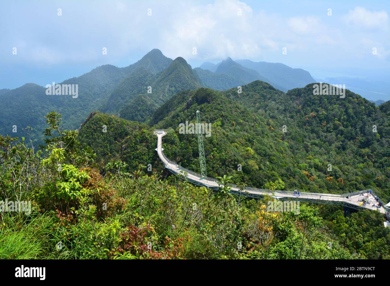 Langkawi Berge und Skybridge Stockfoto