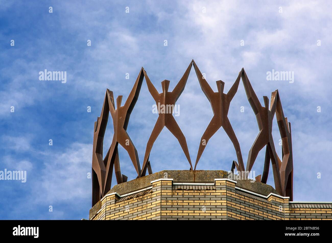 Turfmarkt/Wijnhaven, Den Haag und Umgebung. De Resident ist ein Großprojekt in Spuikwartier. Wohnungswesen Regierung, Wirtschaft, Sozial- und nicht- Stockfoto