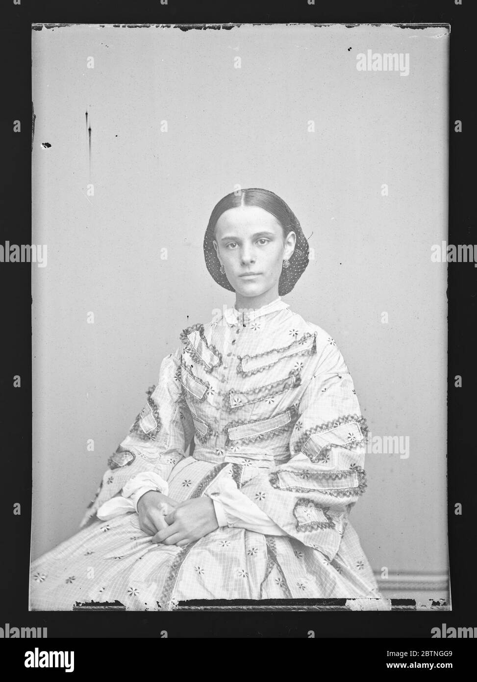 Unbekannte Frau. Stockfoto