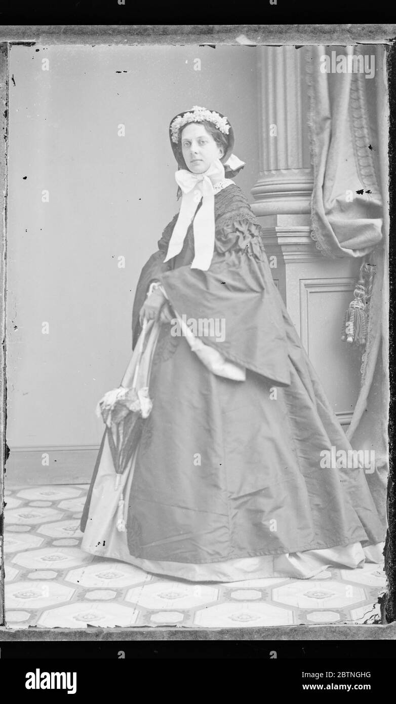 Unbekannte Frau. Stockfoto