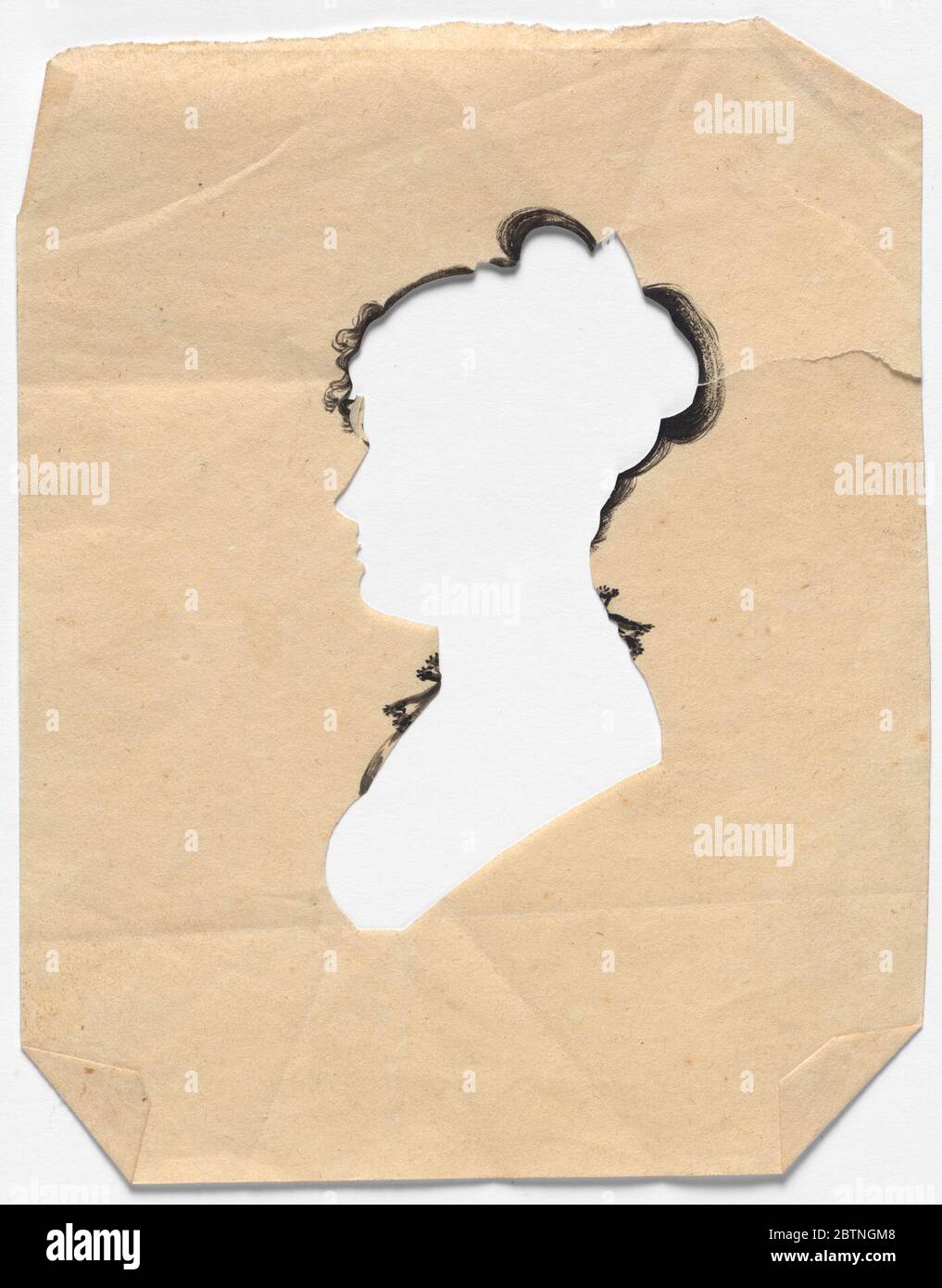 Unbekannte Frau. Stockfoto