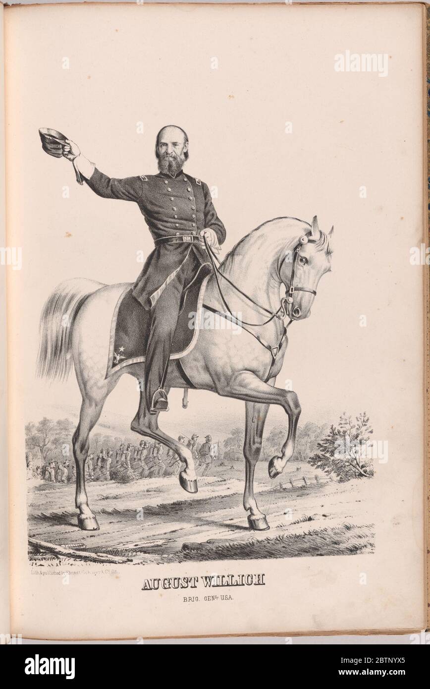 August Willich. Stockfoto