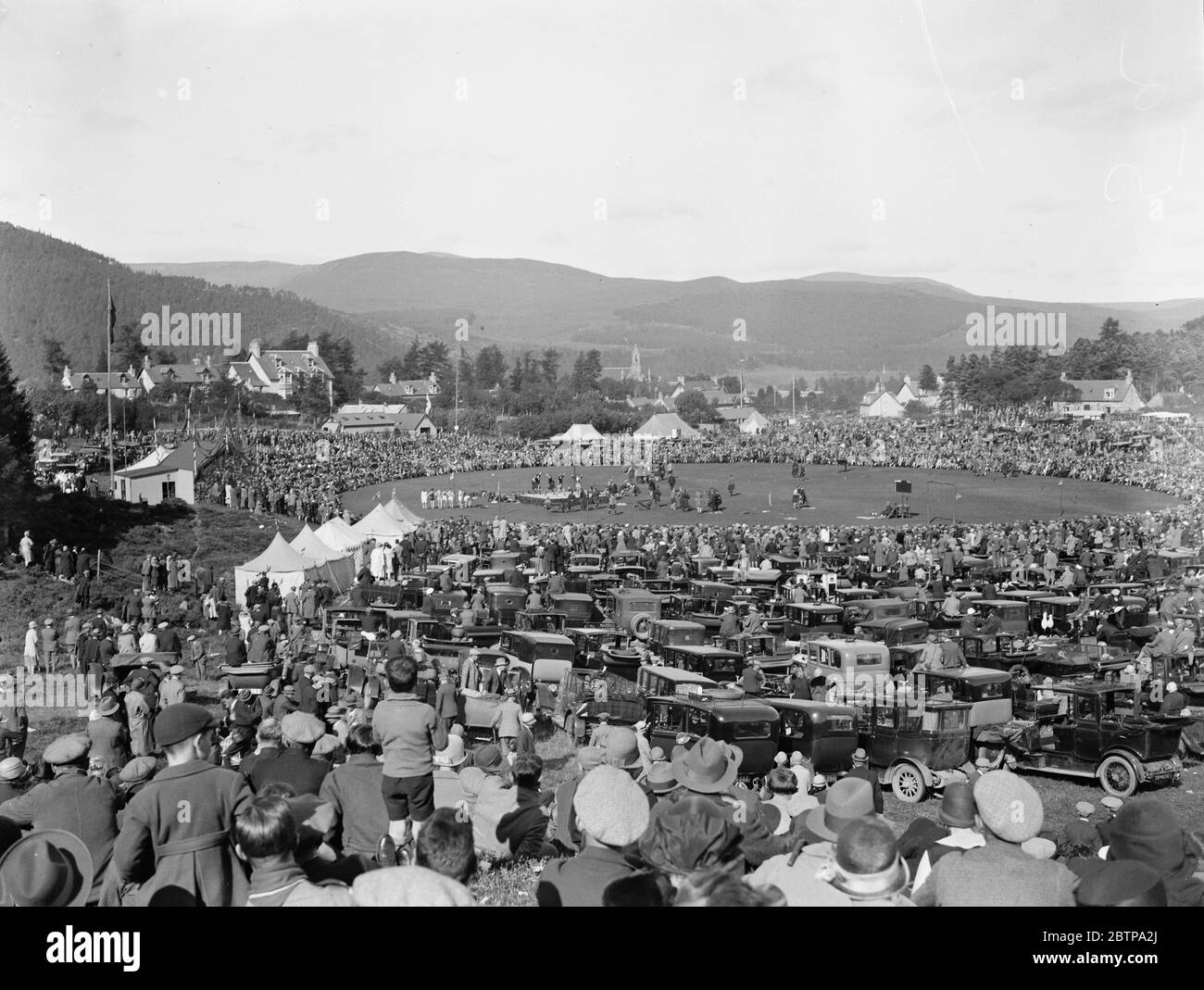 Braemar Versammlung . Spiele in Arbeit . 11. September 1926 Stockfoto