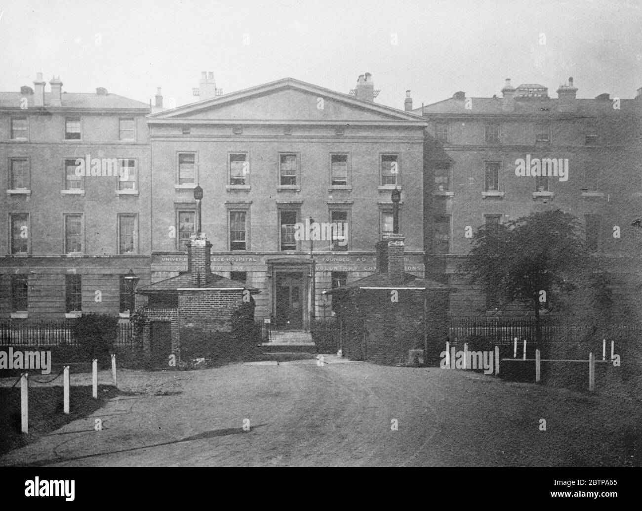 Lister hundertjährigen Feiern . University College Hospital in 1851, wo Lord Lister war Hausarzt. April 1927 Stockfoto
