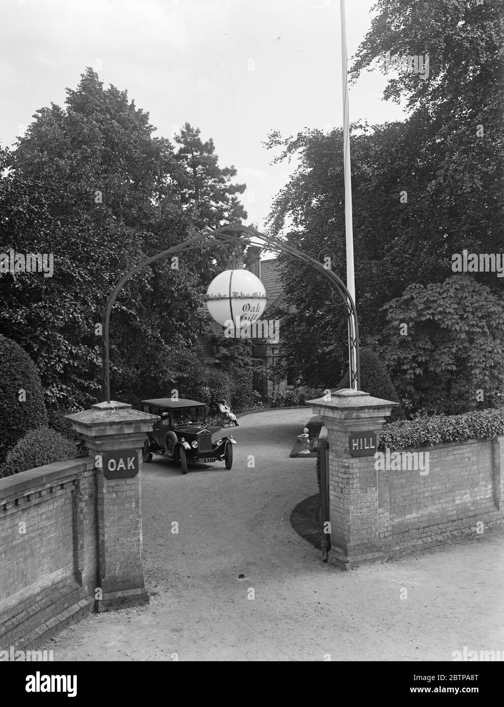 Der Eingang zu Oakhill . 1928 Stockfoto