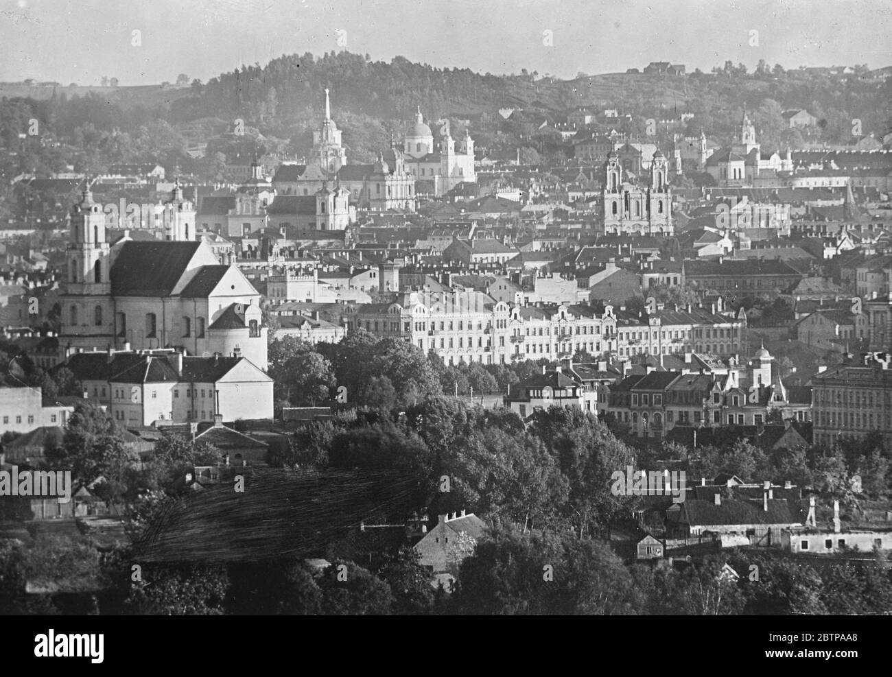 Vilna (Vilnius) EINE allgemeine Ansicht. 29. November 1927 Stockfoto
