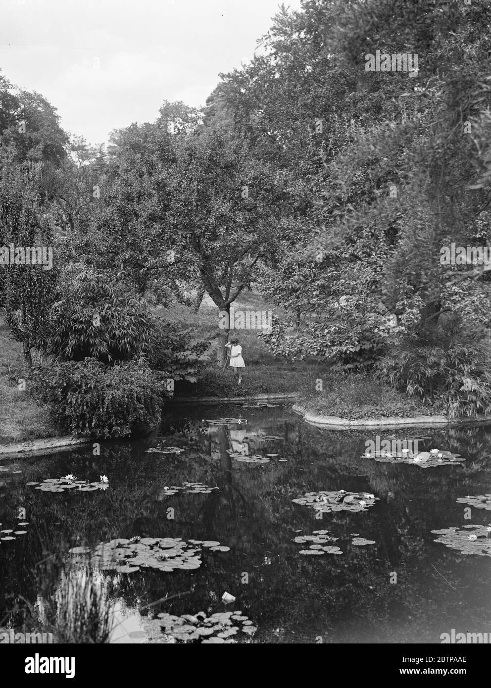 Der See bei Oakhill . 1928 Stockfoto