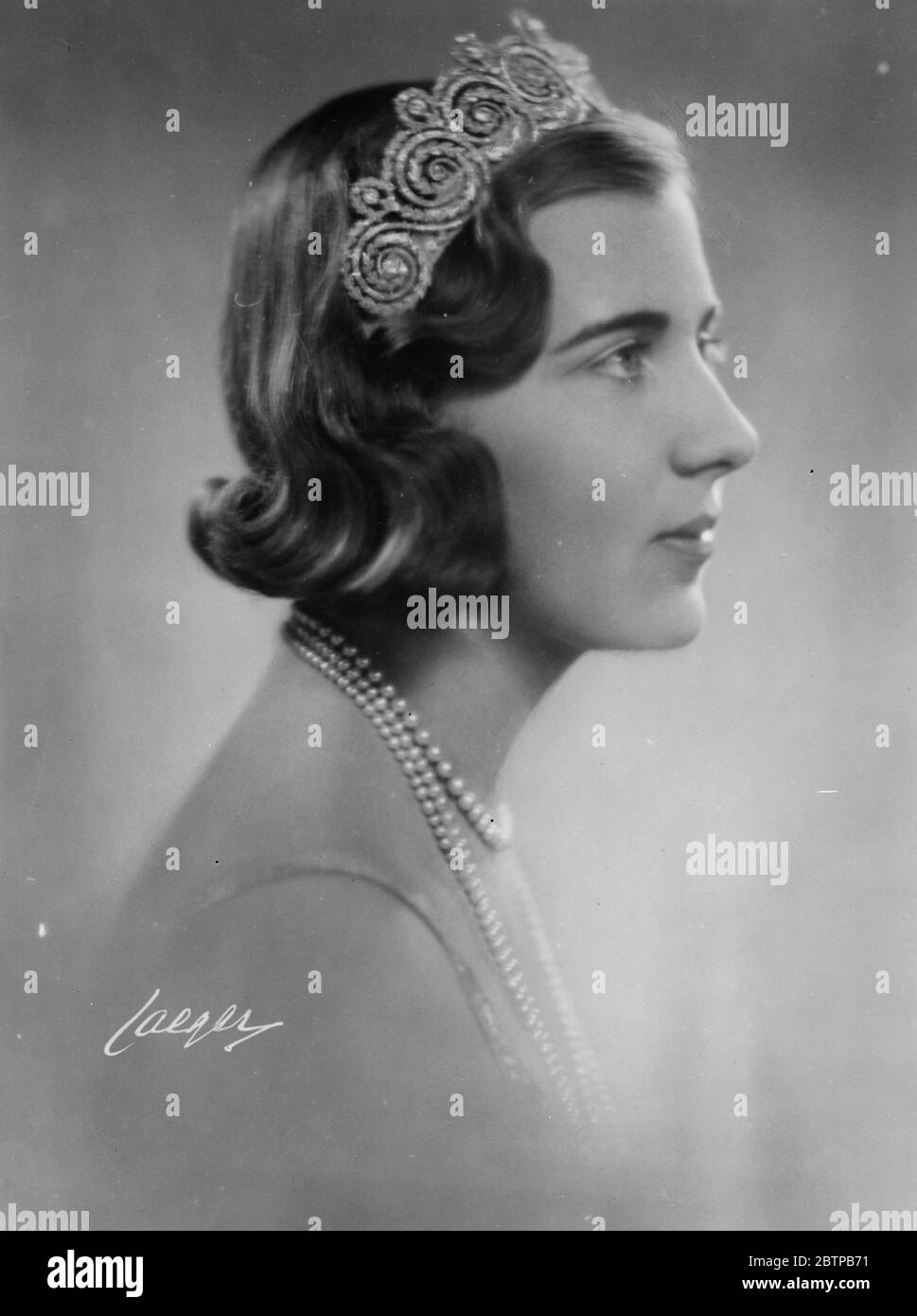 Prinzessin Ingrid von Schweden . 25 März 1931 Stockfoto