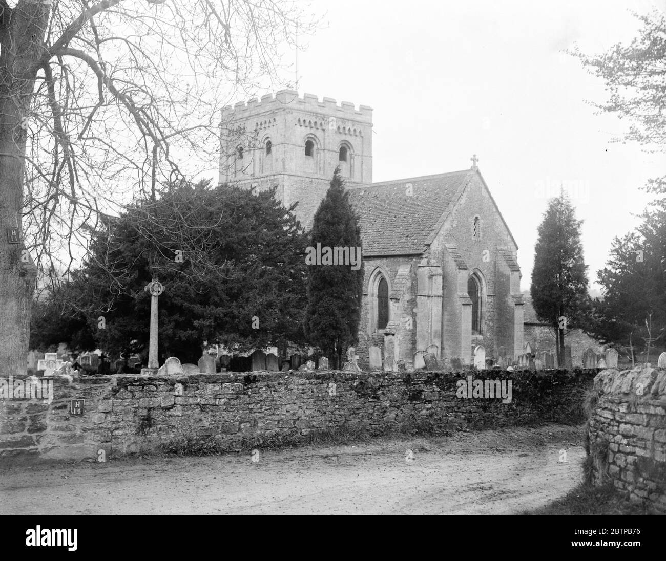 Iffley Kirche in der Nähe von Oxford . 1926 Stockfoto