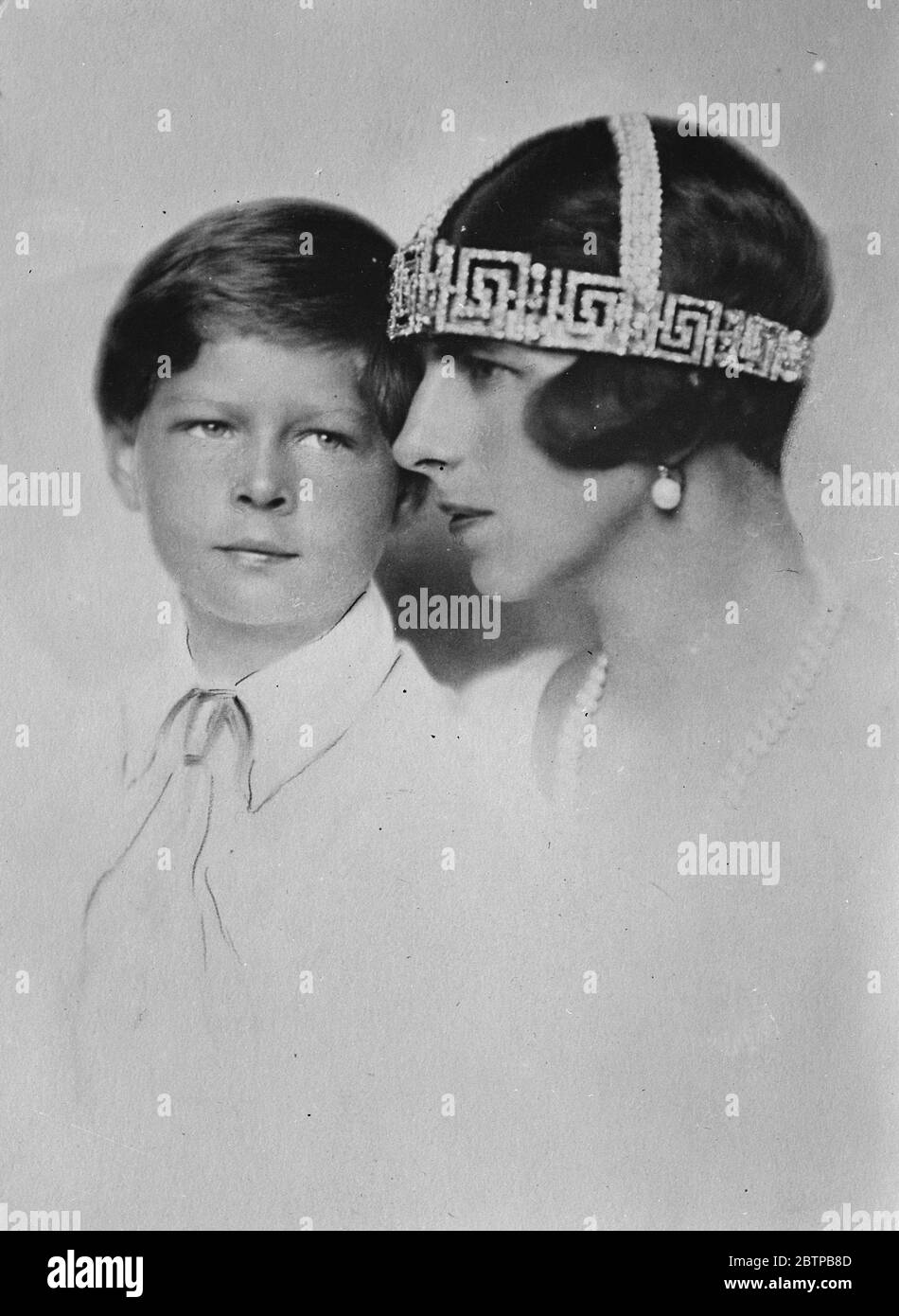 Totale Trennung jetzt abgeschlossen . Prinzessin Helen und Prinz Michael von Rumänien . 13 Dezember 1930 Stockfoto