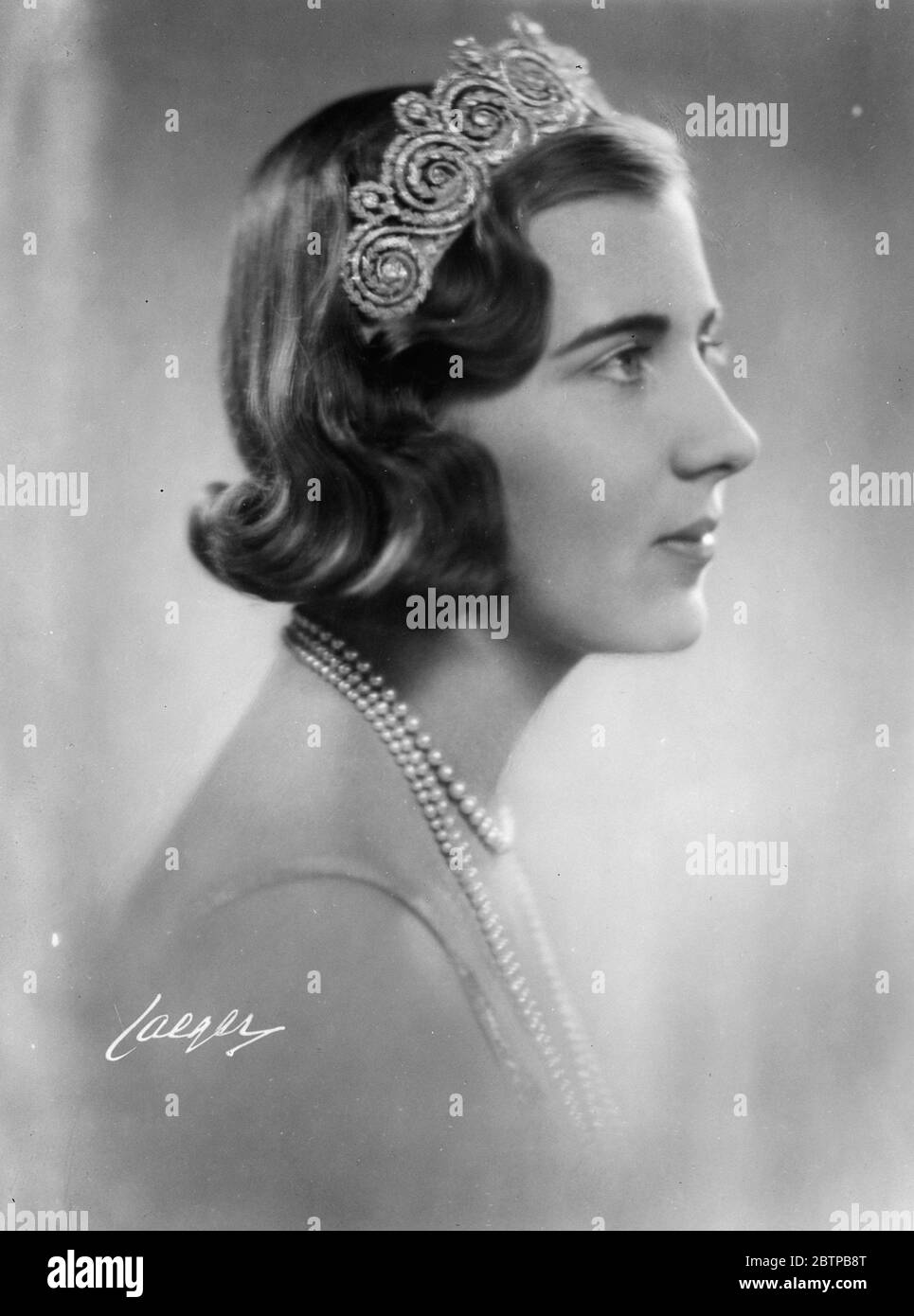 Prinzessin Ingrid von Schweden . 25 März 1931 Stockfoto