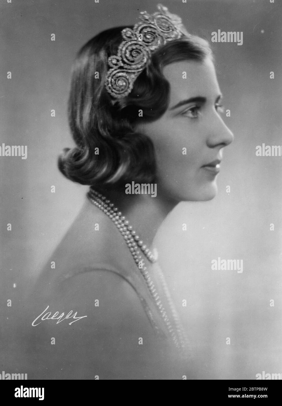 Prinzessin Ingrid von Schweden . 25 März 1931 Stockfoto