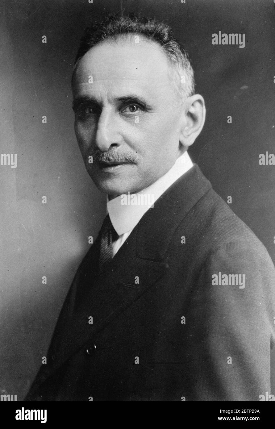 Spanische Prominente . Senor Melquiades Alvarez , ein ehemaliger Präsident der Abgeordnetenkammer . Februar 1931 Stockfoto