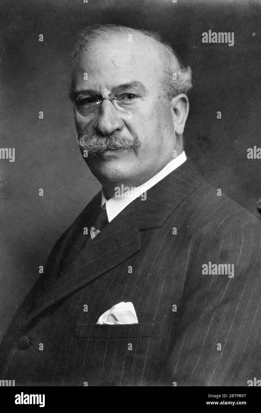 Spanische Prominente . Senor Alejandro Lerroux, ein prominenter Republikaner. Februar 1931 Stockfoto