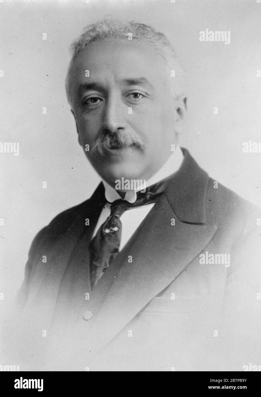 Spanische Prominente . Senor Burgos Mazo , Chef der neuen konstitutionalistischen Partei. Februar 1931 Stockfoto