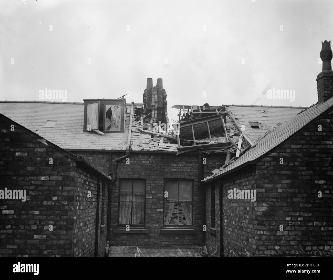 Bombardierung von Scarborough . Luftangriff auf Scarborough, Hartlepool und Whitby , der am 16. Dezember 1914 stattfand Stockfoto
