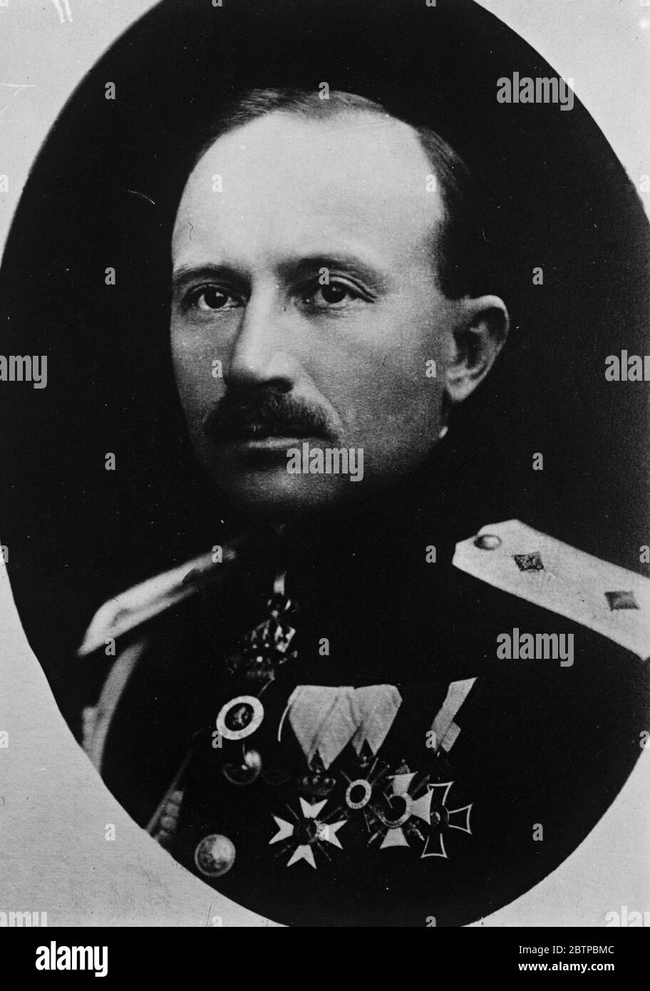 Bulgarische Prominente . M le General A Kissioff , der bulgarische Kriegsminister. Juli 1931 Stockfoto